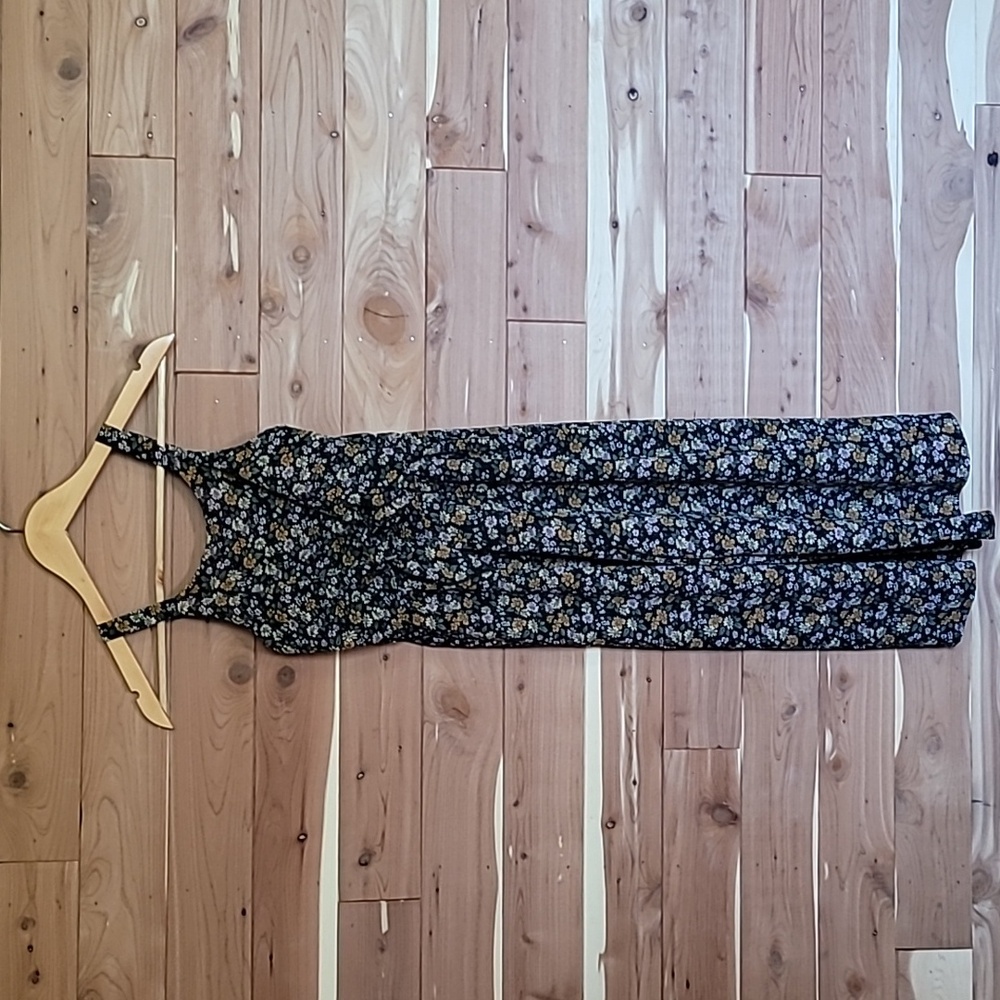 Knit Works Jumper, Size 7/8, Black & Floral